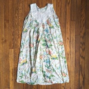 Floral Print Flowy Babydoll Shift Dress